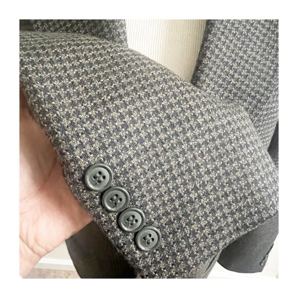 Vintage GianFranco Ruffini Men’s Houndstooth Blazer 100% Lambswool Size 38/Small - Picture 10 of 15